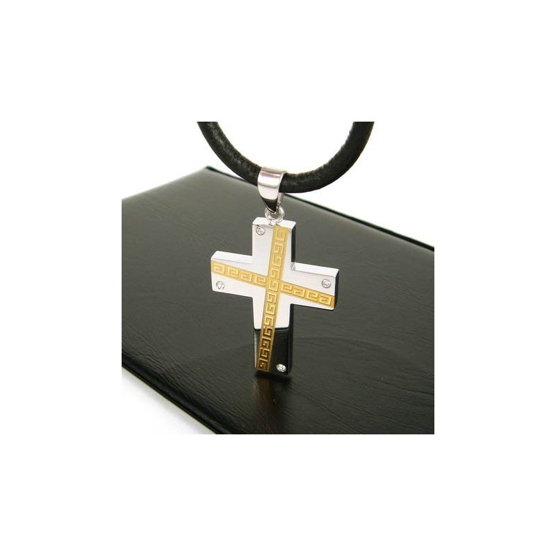 Cool Man Cross Edelsteen - Pure Titanium Hanger Cool Man Cross Edelsteen - Pure Titanium Hanger