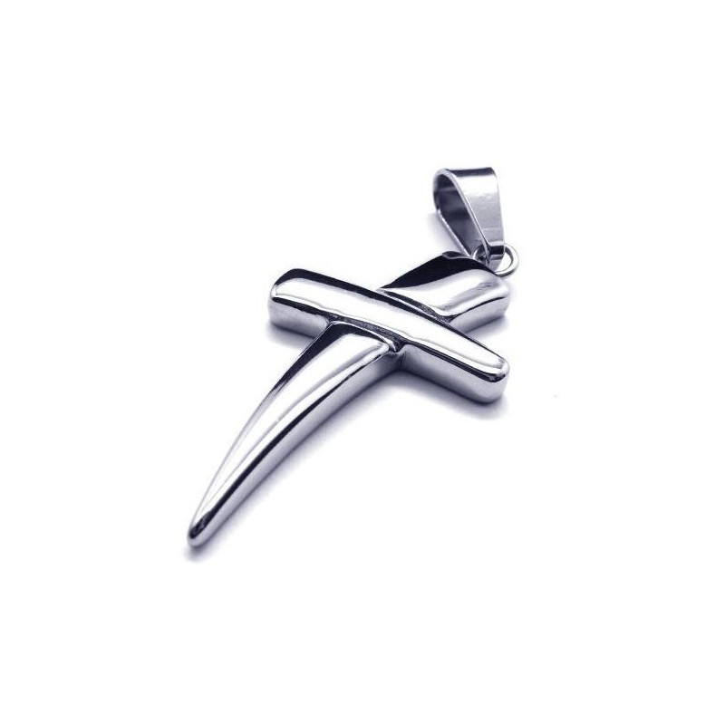 Cool Man Cross Pure Titanium Kruis Hanger Ketting Cool Man Cross Pure Titanium Kruis Hanger Ketting