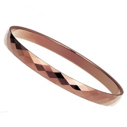 Tungsten Hoogglans Roségouden Armband Koppel Bangles C889