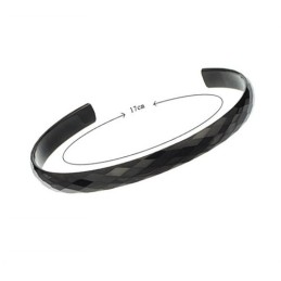 Zwarte Wolfraam Hoogglans Koppel Armbanden C896