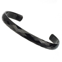 Zwarte Wolfraam Hoogglans Koppel Armbanden C896