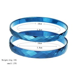 Tungstenblauwe, Ingewikkelde, Veelzijdige Ontwerp-Paar-Bangles C891