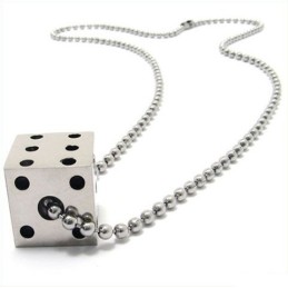 Cool Man Solid Dice Pure Titanium Kettinghanger