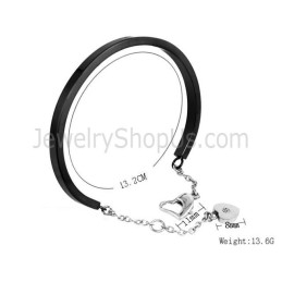 Tatanium Bangle Verstelbaar (Zwart, Zilver, Roségoud) Bg810