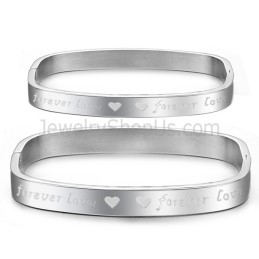 Tatanium Vierkante "Foreverlove" Armbanden Voor Koppels C865