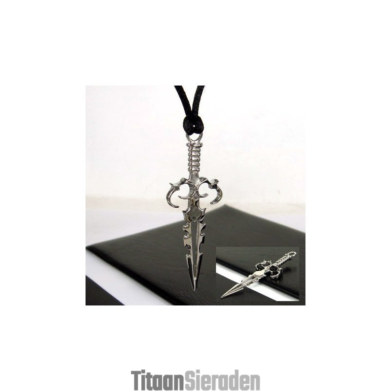 Cool Man Zwaard Kruis Pure Titanium Ketting Hanger Cool Man Zwaard Kruis Pure Titanium Ketting Hanger
