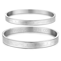 Tatanium Paar Armbanden Met Sterren C863