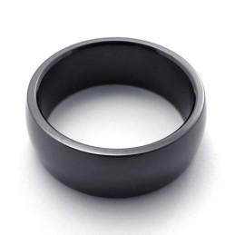 Gepolijste Zwarte Titanium Ring