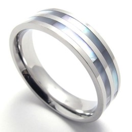 Gepolijste Titanium Twee Ringen