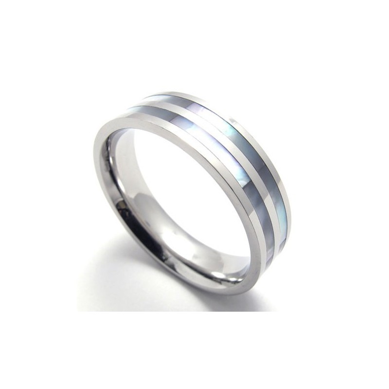 Gepolijste Titanium Twee Ringen
