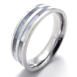 Gepolijste Titanium Twee Ringen
