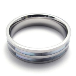 Gepolijste Titanium Twee Ringen