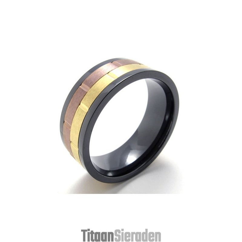 Gekleurde Titanium Ring Gekleurde Titanium Ring