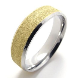 Gekleurde Parel Titanium Ring