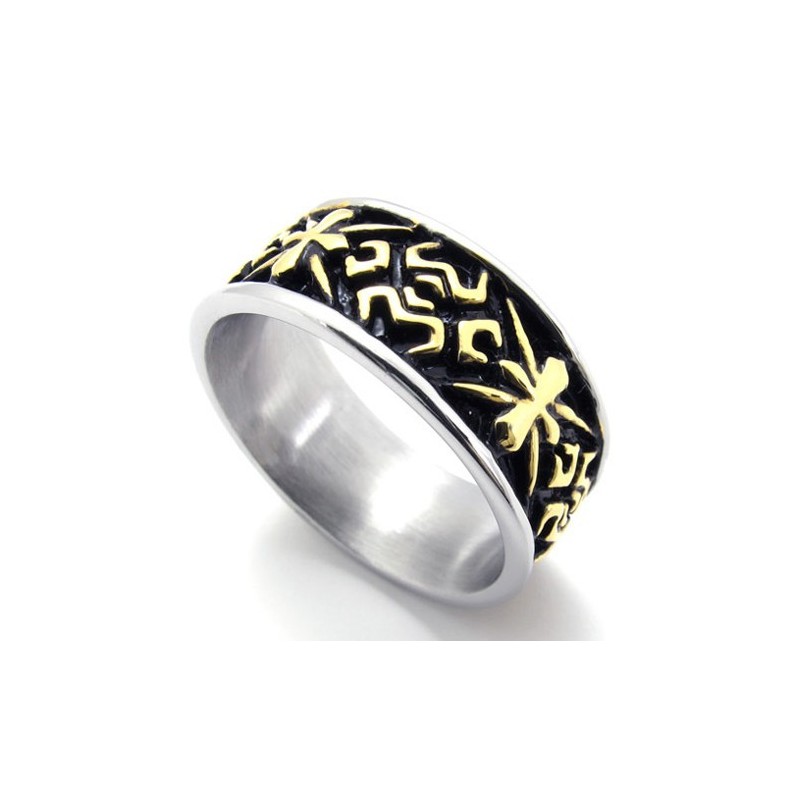 Gouden Vintage Titanium Ring Gouden Vintage Titanium Ring
