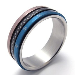 Gekleurde Titanium Ring
