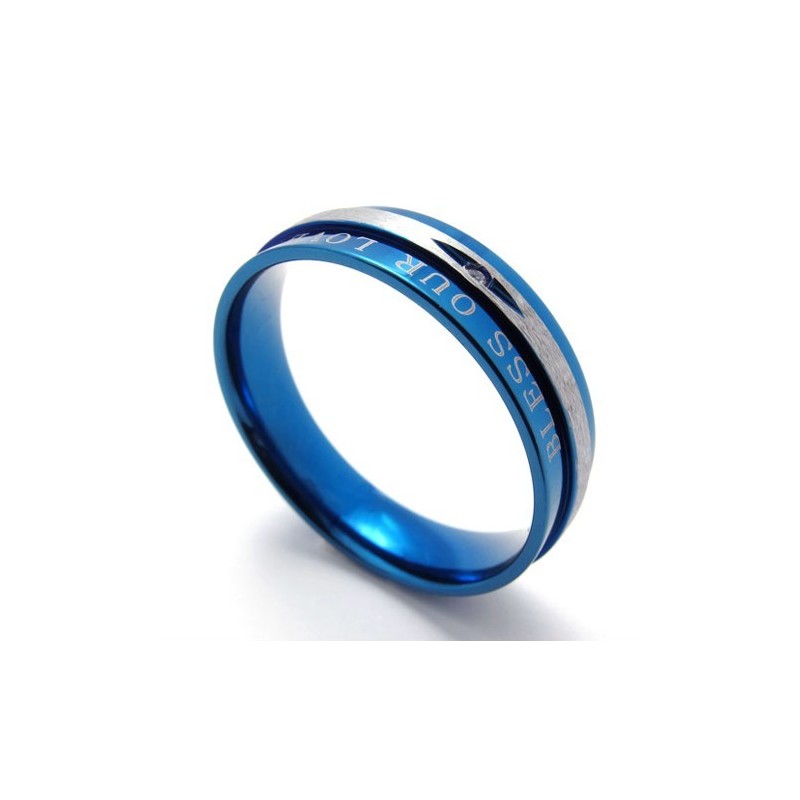 Diamantblauwe Titanium Ring Diamantblauwe Titanium Ring