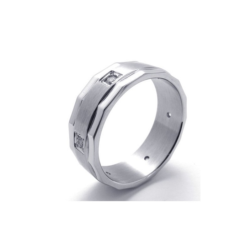 Diamanten Titanium Ring