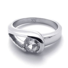 Diamanten Titanium Ring