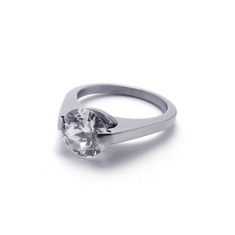 Diamanten Titanium Ring