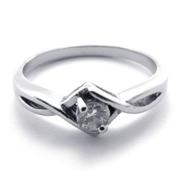Dames Diamanten Titanium Ring