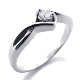 Dames Diamanten Titanium Ring