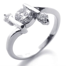 Diamanten Titanium Ring Voor Vrouwen