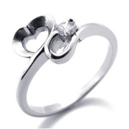Diamanten Dames Titanium Ring