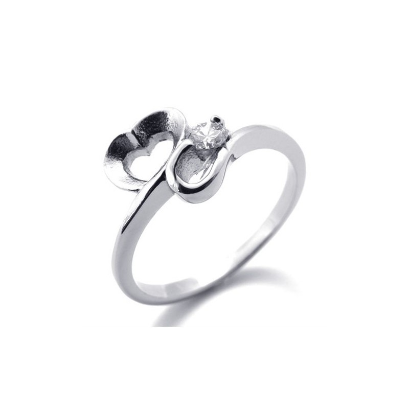 Diamanten Dames Titanium Ring