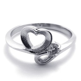 Diamanten Dames Titanium Ring