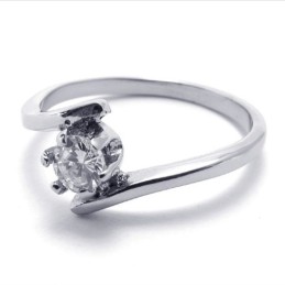 Dames Diamanten Titanium Ring