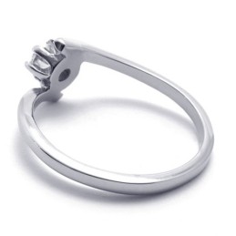 Dames Diamanten Titanium Ring