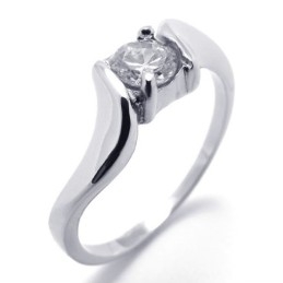 Diamanten Dames Titanium Ring