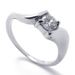 Diamanten Dames Titanium Ring