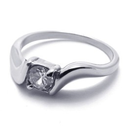 Diamanten Dames Titanium Ring