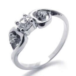 Diamanten Titanium Ring Voor Vrouwen