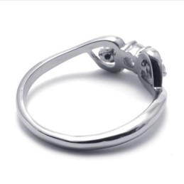 Diamanten Titanium Ring Voor Vrouwen