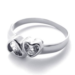 Diamanten Dames Titanium Ring