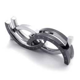 Puzzel Zwarte Titanium Ring