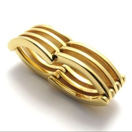 Gouden Puzzel Titanium Ring