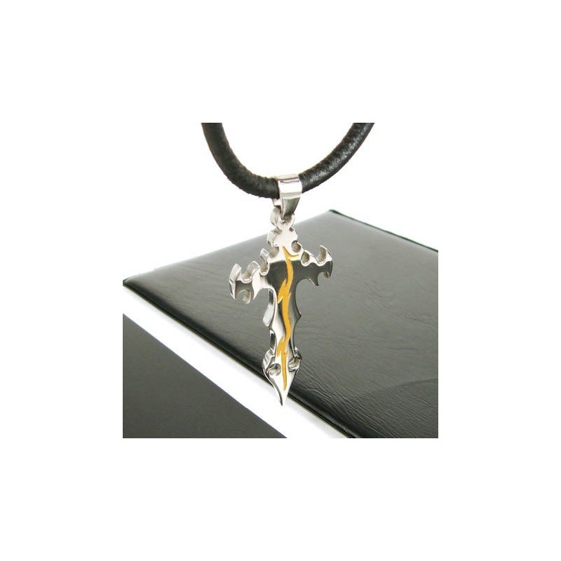Edele Man Kruis Pure Titanium Hanger Gratis Ketting