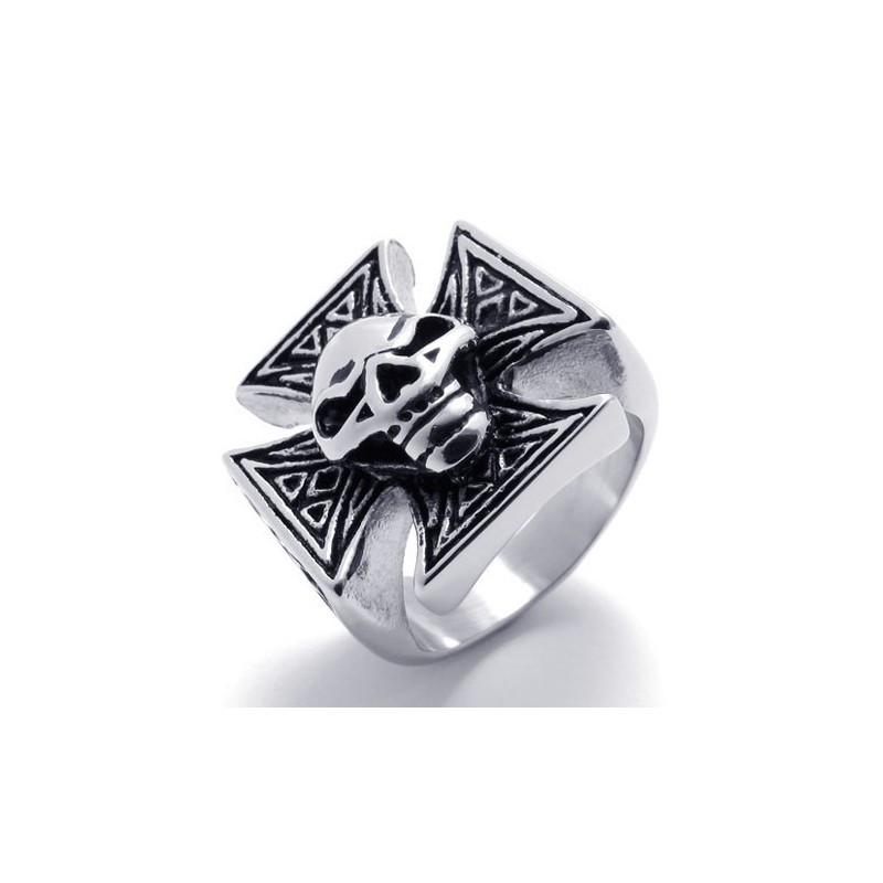 Kruis Schedel Titanium Ring Kruis Schedel Titanium Ring