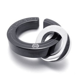 Zwarte Diamanten Liefhebbers Titanium Hanger Voor Vrouwen