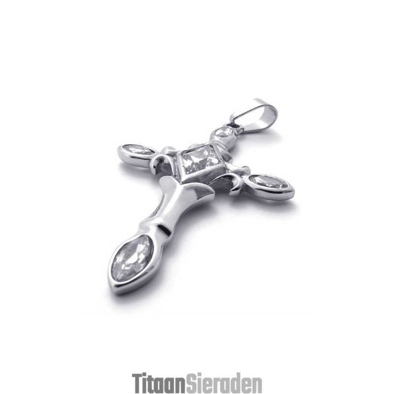 Kruis Diamant Titanium Kruis Hanger
