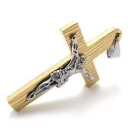 Jezus Gouden Titanium Kruis Hanger