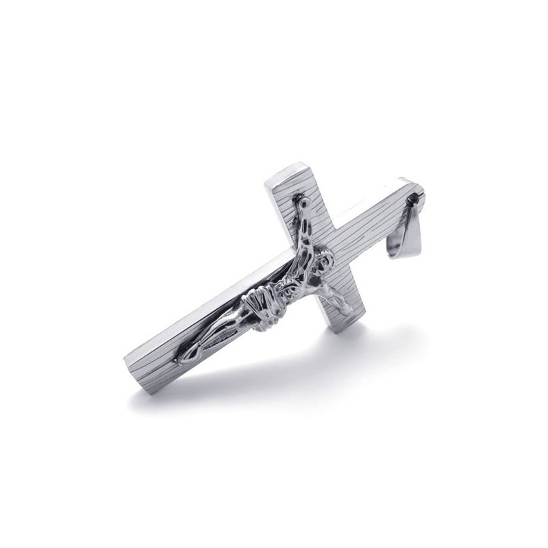 Jezus Titanium Kruis Hanger Jezus Titanium Kruis Hanger