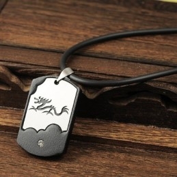 Cool Man Skull Pure Titanium Hanger-Gratis Ketting