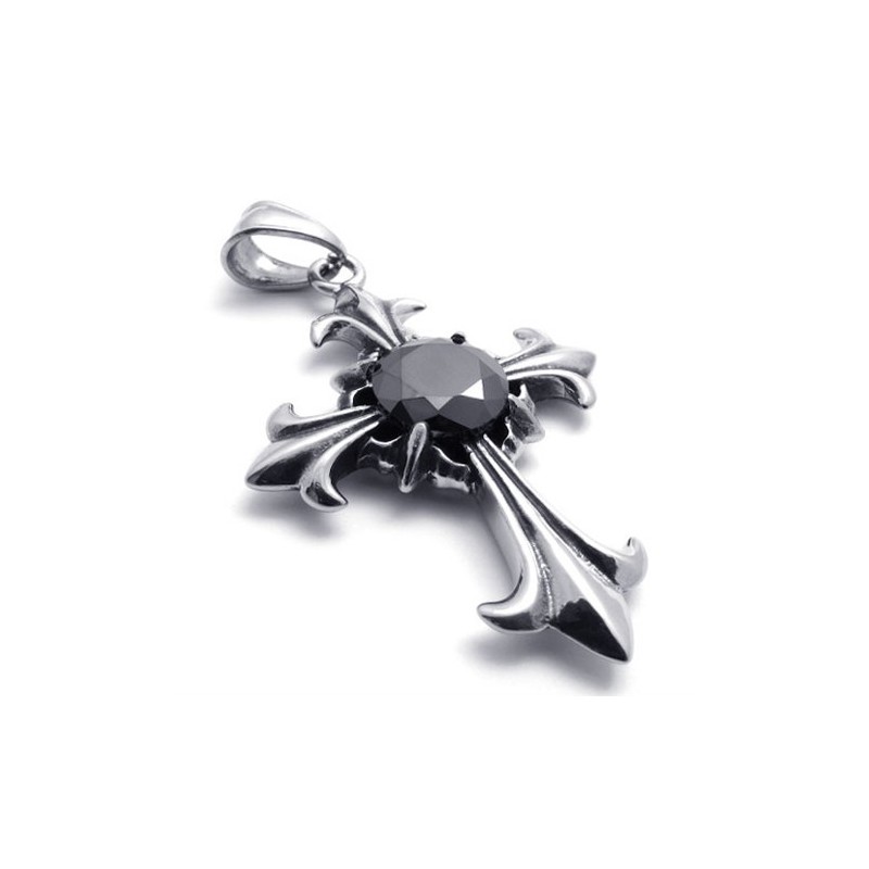 Edelsteen Titanium Kruis Hanger Edelsteen Titanium Kruis Hanger