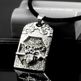 Cool Man Unieke Schedel Pure Titanium Ketting Hanger Cadeau