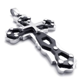 Blauwe Titanium Kruishanger